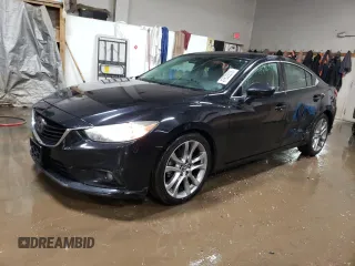 2015 Mazda 6 i Grand Touring with VIN JM1GJ1W5XF1189733, listed as a Copart auction lot 47629205 with 242,339 mi miles and Salvage Title. Bid and sale history available at carsss.com. Image 1.