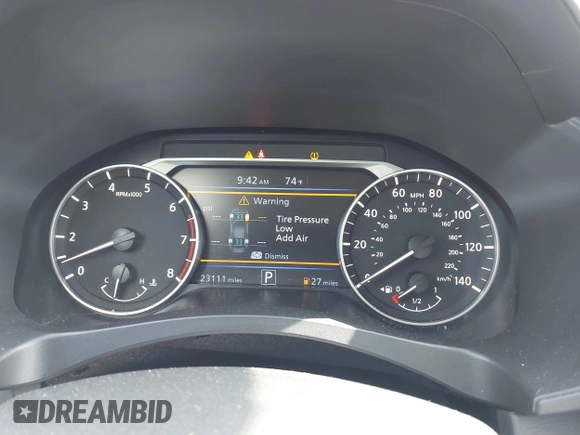 2024 Nissan Altima SV with VIN 1N4BL4DV3RN409614, listed as a IAAI auction lot 41970274 with 23,111 mi miles and . Bid and sale history available at DreamBid. Image 7.