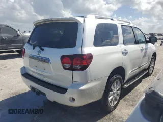 2018 Toyota Sequoia Platinum with VIN 5TDDY5G18JS158753, listed as a Copart auction lot 75848094 with 0 mi miles and Non Repairable. Bid and sale history available at carsss.com. Image 3.