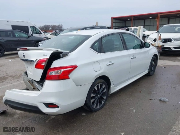 2017 Nissan Sentra SV with VIN 3N1AB7APXHY237506, listed as a IAAI auction lot 41688155 with 82,248 mi miles. Bid and sale history available at carsss.com. Image 4.