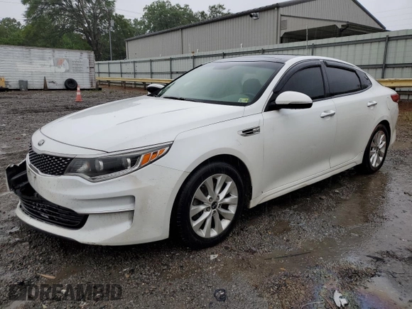 2016 Kia Optima EX с VIN 5XXGU4L32GG095105, выставлен на аукционе Copart как лот 56227925 с пробегом 116 037 миль миль и Списание • Salvage title. История ставок и продаж доступна на DreamBid. Изображение 1.