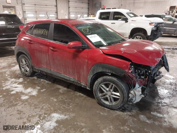 2020 Hyundai Kona SE with VIN KM8K1CAA3LU419323, listed as a IAAI auction lot 41572879 with 84,077 mi miles. Bid and sale history available at carsss.com. Image 1.