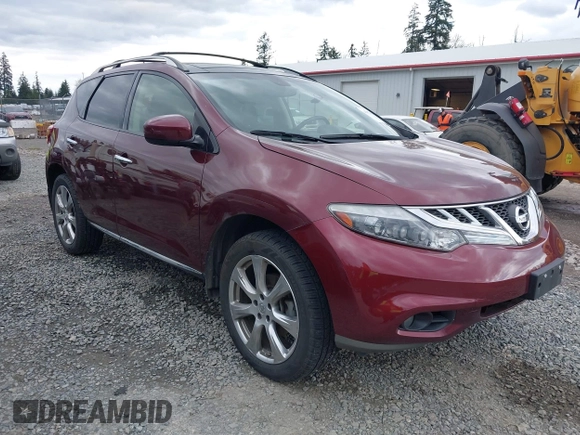 2012 Nissan Murano SV with VIN JN8AZ1MW9CW233153, listed as a IAAI auction lot 41974294 with 91,157 mi miles and . Bid and sale history available at carsss.com. Image 1.
