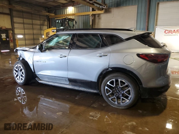 2024 Chevrolet Blazer RS с VIN 3GNKBKRSXRS146244, выставлен на аукционе Copart как лот 62094145 с пробегом 12 036 миль миль и Списание • Salvage title. История ставок и продаж доступна на DreamBid. Изображение 2.