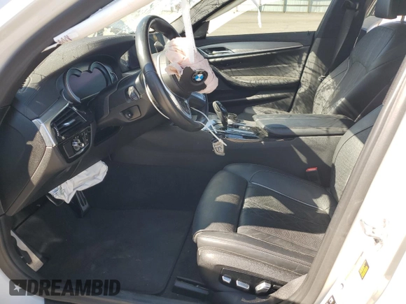 2018 BMW 5 Series M550i xDrive with VIN WBAJB9C51JB287233, listed as a Copart auction lot 55899505 with Not provided miles and Salvage title. Bid and sale history available at DreamBid. Image 7.