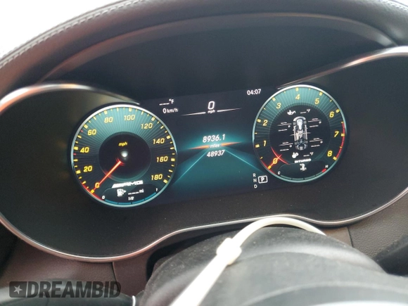 2021 Mercedes-Benz C 43 AMG z VIN W1KWF6EB6MR641697, wystawiony jako Copart lot #89278785 z przebiegiem 48 937 mil mil oraz Szkoda całkowita • Salvage title. Historia ofert i sprzedaży dostępna na DreamBid. Obrazek 9.