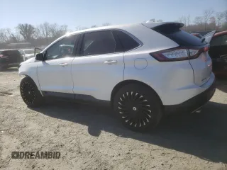 2016 Ford Edge Titanium with VIN 2FMPK4K98GBB23514, listed as a Copart auction lot 46593605 with 165,546 mi miles and Salvage Title. Bid and sale history available at carsss.com. Image 2.