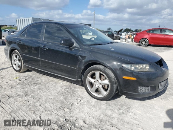 2008 Mazda 6 i Sport VE with VIN 1YVHP80C185M05834, listed as a Copart auction lot 55316975 with 224,431 mi miles and Salvage Title. Bid and sale history available at DreamBid. Image 4.