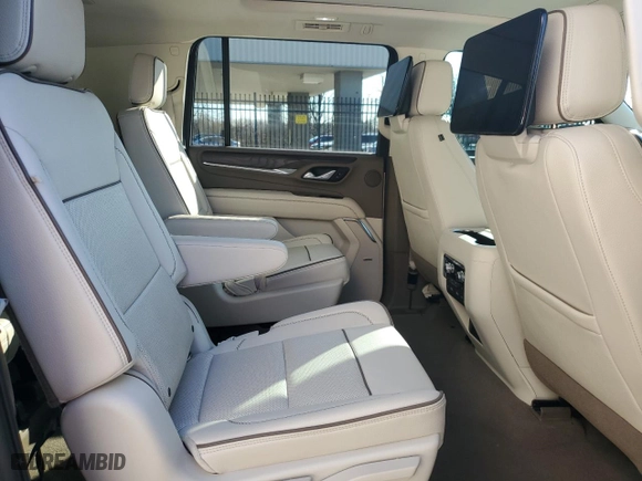2021 GMC Yukon XL Denali with VIN 1GKS2JKL1MR444476, listed as a Copart auction lot 47827265 with 98,058 mi miles and Salvage Title. Bid and sale history available at carsss.com. Image 11.