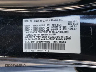 2019 Honda Ridgeline RTL-T z VIN 5FPYK2F69KB000210, wystawiony jako Copart lot #48156175 z przebiegiem 103 783 mil mil oraz Szkoda całkowita • Salvage title. Historia ofert i sprzedaży dostępna na DreamBid. Obrazek 14.