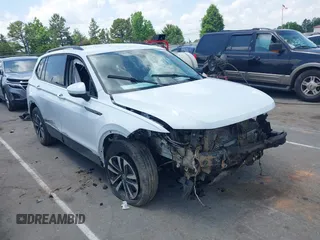 2024 Volkswagen Tiguan S with VIN 3VVFB7AX7RM030830, listed as a IAAI auction lot 42279861 with 42,714 mi miles and . Bid and sale history available at DreamBid. Image 1.