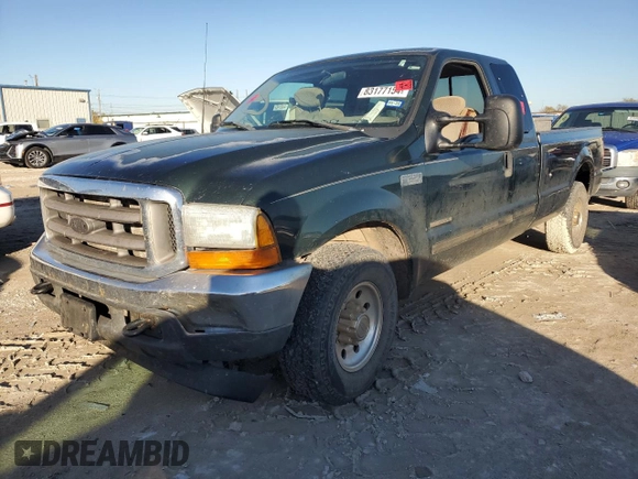 2001 Ford Super Duty F-250 XL with VIN 1FTNX20F91EC66932, listed as a Copart auction lot 83177154 with 258,347 mi miles and Salvage Title. Bid and sale history available at carsss.com. Image 1.