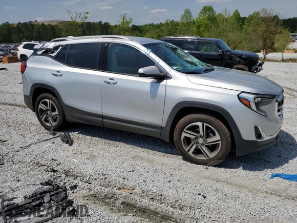 2020 GMC Terrain SLT with VIN 3GKALPEV9LL101347, listed as a Copart auction lot 52211035 with 53,675 mi miles and Salvage Title. Bid and sale history available at carsss.com. Image 4.