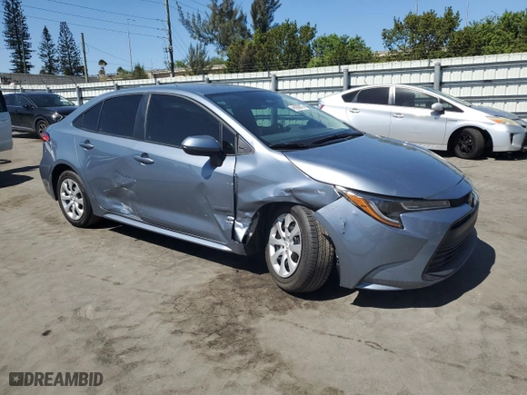 2023 Toyota Corolla LE with VIN 5YFB4MDEXPP067358, listed as a Copart auction lot 48299975 with 3,860 mi miles and Salvage Title. Bid and sale history available at carsss.com. Image 4.