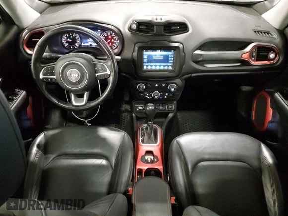 2018 Jeep Renegade Trailhawk z VIN ZACCJBCB6JPH28257, wystawiony jako Copart lot #56351415 z przebiegiem 134 598 mil mil oraz Szkoda całkowita • Salvage title. Historia ofert i sprzedaży dostępna na DreamBid. Obrazek 8.