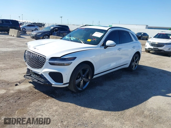 2023 Genesis GV70 2.5T with VIN KMUMADTB0PU087966, listed as a IAAI auction lot 41764769 with 33,865 mi miles and . Bid and sale history available at DreamBid. Image 2.