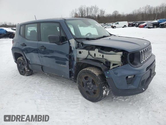 2021 Jeep Renegade Sport с VIN ZACNJDABXMPM21344, выставлен на аукционе Copart как лот 41569905 с пробегом 56 009 миль миль и Списание • Salvage title. История ставок и продаж доступна на DreamBid. Изображение 4.
