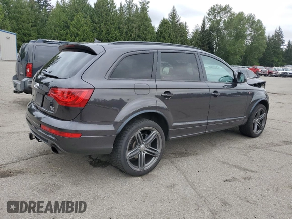 2015 Audi Q7 S line Prestige with VIN WA1DGAFE5FD005535, listed as a Copart auction lot 56905465 with 117,934 mi miles and Salvage title. Bid and sale history available at DreamBid. Image 3.
