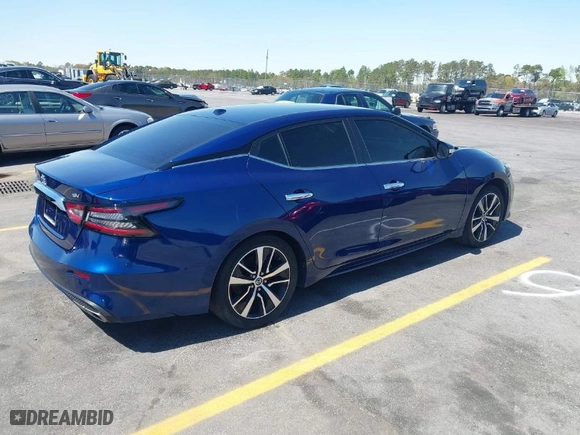2021 Nissan Maxima SV with VIN 1N4AA6CV7MC507693, listed as a IAAI auction lot 41849176 with 107,951 mi miles. Bid and sale history available at carsss.com. Image 4.