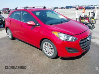2016 Hyundai Elantra GT with VIN KMHD35LH6GU268217, listed as a IAAI auction lot 41821820 with 108,156 mi miles. Bid and sale history available at carsss.com. Image 1.
