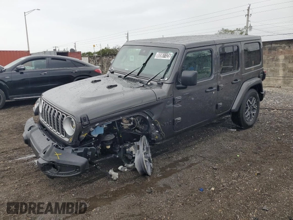 2025 Jeep Wrangler Sahara with VIN 1C4PJXEN9SW505768, listed as a Copart auction lot 88961125 with 1,806 mi miles and Clean Title. Bid and sale history available at DreamBid. Image 1.