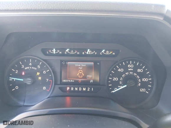 2018 Ford F-150 XL with VIN 1FTEW1CB5JKC52095, listed as a IAAI auction lot 41282457 with 82,375 mi miles. Bid and sale history available at carsss.com. Image 7.