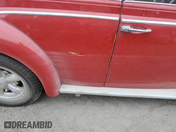 1965 Volkswagen Beetle with VIN 3364004, listed as a Copart auction lot 75647994 with 95,406 mi miles and Salvage Title. Bid and sale history available at DreamBid. Image 12.