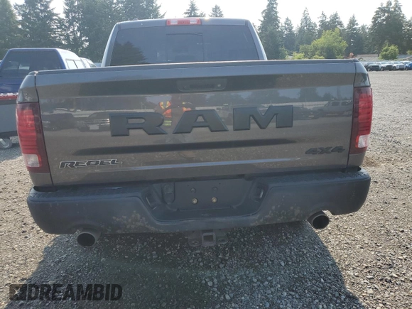 2017 Ram 1500 Rebel with VIN 1C6RR7YT9HS672005, listed as a Copart auction lot 61604785 with 158,772 mi miles and Clean title. Bid and sale history available at DreamBid. Image 6.