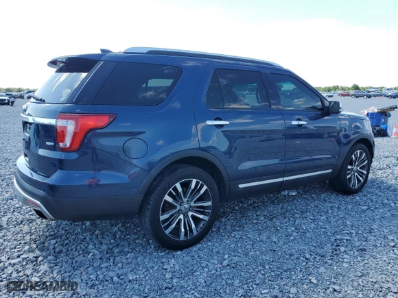 2016 Ford Explorer Platinum with VIN 1FM5K8HT2GGB92404, listed as a Copart auction lot 52163495 with 139,142 mi miles and Salvage Title. Bid and sale history available at carsss.com. Image 3.