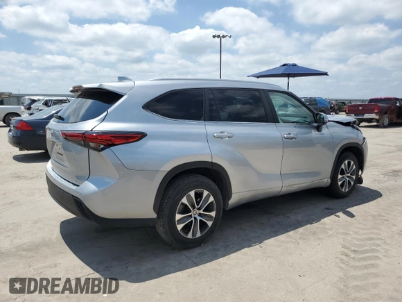 2023 Toyota Highlander L with VIN 5TDKDRAH6PS030892, listed as a Copart auction lot 56063635 with 74,766 mi miles and Salvage title. Bid and sale history available at DreamBid. Image 3.