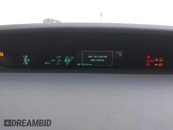 2011 Toyota Prius I with VIN JTDKN3DU1B1427404, listed as a IAAI auction lot 41783804 with 207,899 mi miles. Bid and sale history available at carsss.com. Image 7.
