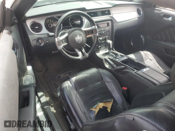 2014 Ford Mustang V6 with VIN 1ZVBP8EMXE5242753, listed as a Copart auction lot 53069415 with 145,485 mi miles and Salvage Title. Bid and sale history available at carsss.com. Image 8.