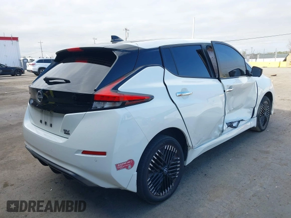 2023 Nissan LEAF SV Plus with VIN 1N4CZ1CV6PC557350, listed as a IAAI auction lot 41459564 with 79,889 mi miles and . Bid and sale history available at DreamBid. Image 4.