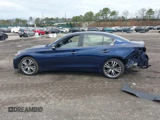 2023 Infiniti Q50 SENSORY with VIN JN1EV7CR6PM541439, listed as a IAAI auction lot 41967227 with 15,514 mi miles. Bid and sale history available at carsss.com. Image 14.