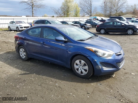 2016 Hyundai Elantra SE with VIN 5NPDH4AE2GH696014, listed as a Copart auction lot 52913885 with 199,987 mi miles and Clean Title. Bid and sale history available at carsss.com. Image 4.