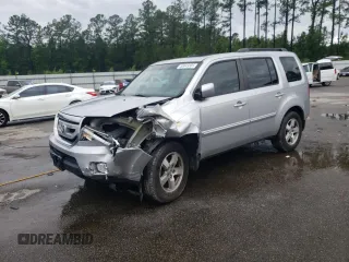 2011 Honda Pilot EX-L with VIN 5FNYF3H71BB033923, listed as a Copart auction lot 56649305 with 132,304 mi miles and Salvage title. Bid and sale history available at DreamBid. Image 1.