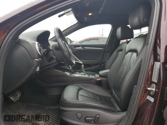 2015 Audi A3 2.0T Premium Plus with VIN WAUEFGFF5F1023024, listed as a Copart auction lot 45872215 with 2,539 mi miles and Salvage Title. Bid and sale history available at carsss.com. Image 7.
