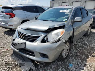 2012 Nissan Versa SV with VIN 3N1CN7AP7CL823263, listed as a Copart auction lot 67866454 with 210,196 mi miles and Salvage Title. Bid and sale history available at carsss.com. Image 1.