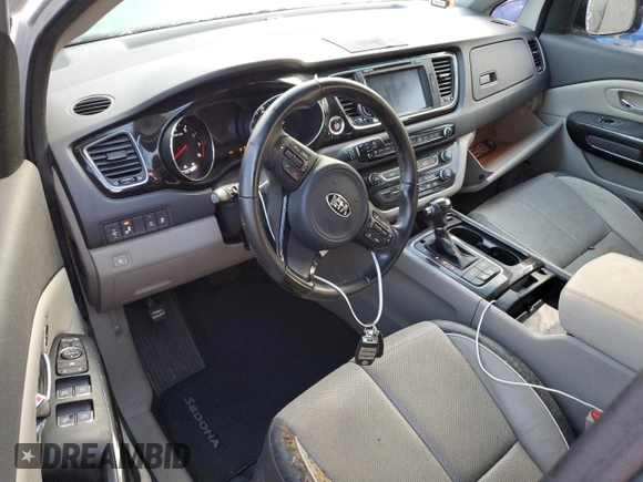 2016 Kia Sedona SX with VIN KNDMC5C1XG6135360, listed as a Copart auction lot 73844084 with Not Provided miles and Salvage Title. Bid and sale history available at carsss.com. Image 8.