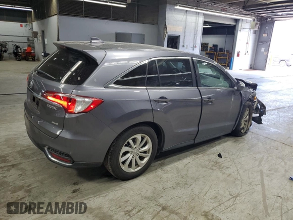 2017 Acura RDX Technology with VIN 5J8TB4H56HL031327, listed as a Copart auction lot 55876625 with 60,985 mi miles and Salvage title. Bid and sale history available at DreamBid. Image 3.