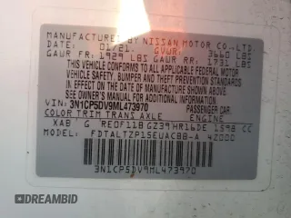 2021 Nissan Kicks SR z VIN 3N1CP5DV9ML473970, wystawiony jako Copart lot #46189545 z przebiegiem 41 676 mil mil oraz Szkoda całkowita • Salvage title. Historia ofert i sprzedaży dostępna na DreamBid. Obrazek 13.