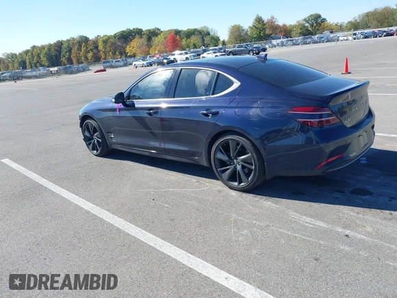 2023 Genesis G70 2.0T z VIN KMTG34TA7PU111215, wystawiony jako IAAI lot #40628348 z przebiegiem 25 146 mil mil oraz . Historia ofert i sprzedaży dostępna na DreamBid. Obrazek 3.