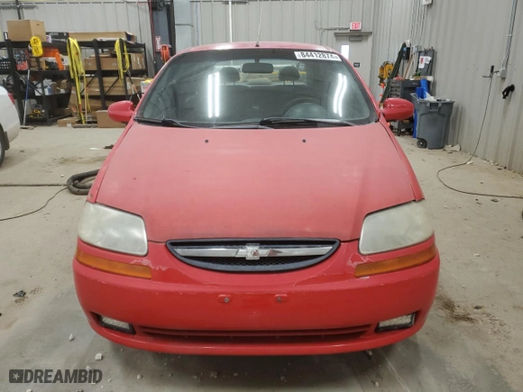 2004 Chevrolet Aveo LS with VIN KL1TJ52614B258568, listed as a Copart auction lot 84412874 with 150,051 mi miles and Clean Title. Bid and sale history available at carsss.com. Image 5.