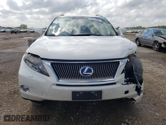 2010 Lexus RX 450h with VIN JTJBC1BA9A2022402, listed as a Copart auction lot 52674284 with 221,661 mi miles and Salvage Title. Bid and sale history available at DreamBid. Image 5.