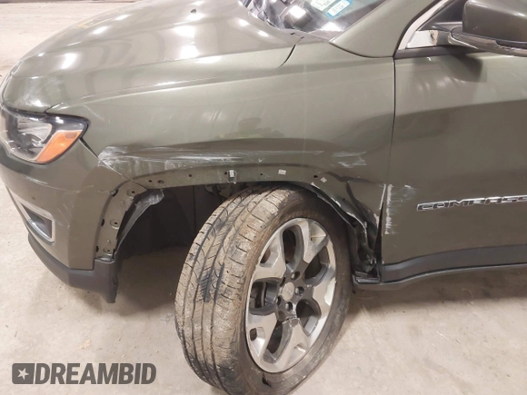 2020 Jeep Compass Limited with VIN 3C4NJDCB0LT127121, listed as a IAAI auction lot 41891605 with 110,373 mi miles. Bid and sale history available at carsss.com. Image 6.