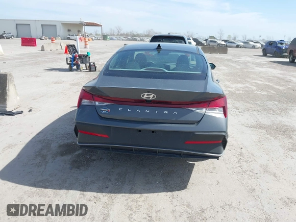 2024 Hyundai Elantra SEL with VIN KMHLM4DG3RU792467, listed as a IAAI auction lot 41826597 with 9,216 mi miles and . Bid and sale history available at DreamBid. Image 16.