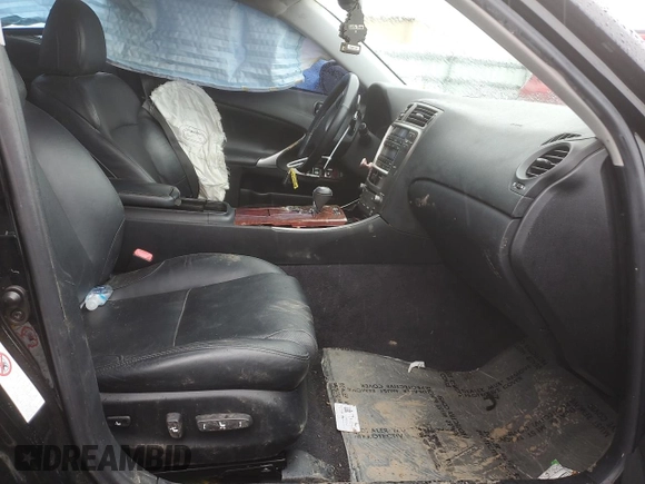 2008 Lexus IS 250 with VIN JTHBK262585063129, listed as a Copart auction lot 44856875 with Not provided miles and Salvage title. Bid and sale history available at DreamBid. Image 7.
