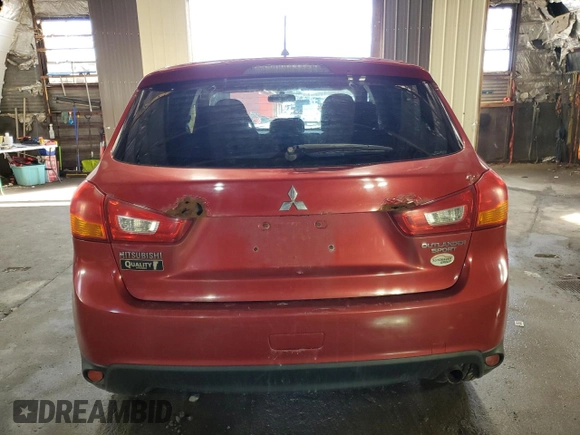 2014 Mitsubishi Outlander Sport ES with VIN 4A4AR3AU2EE004714, listed as a Copart auction lot 47062795 with 0 mi miles and Salvage Title. Bid and sale history available at carsss.com. Image 6.