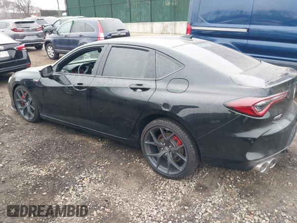 2023 Acura TLX Type S with VIN 19UUB7F97PA004000, listed as a IAAI auction lot 41313294 with 12,000 mi miles and . Bid and sale history available at DreamBid. Image 3.