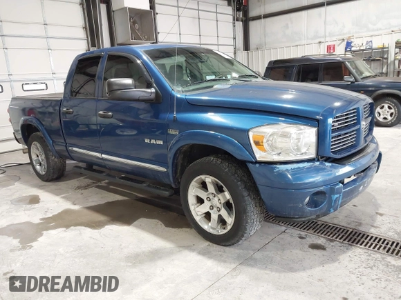 2008 Dodge 1500 SLT with VIN 1D7HA18238S629575, listed as a IAAI auction lot 42203588 with 184,168 mi miles and . Bid and sale history available at carsss.com. Image 1.